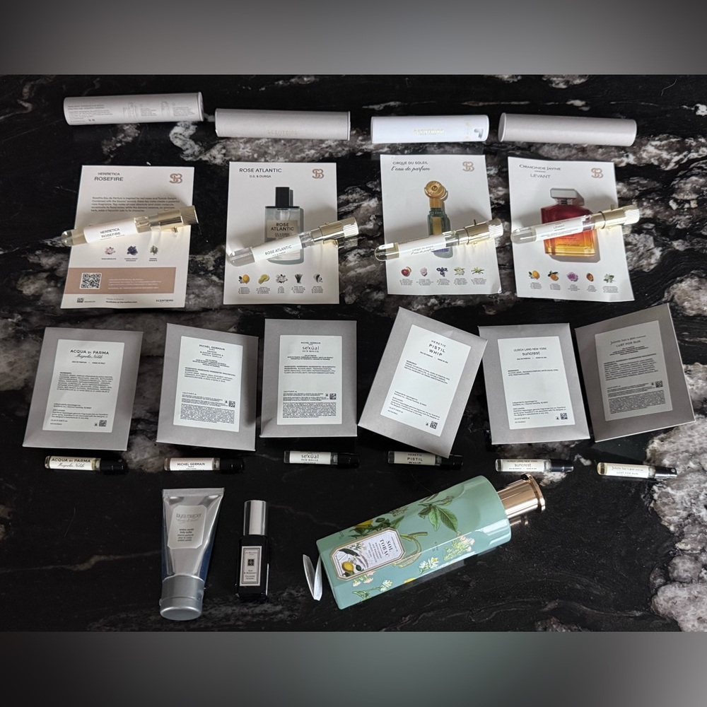 Fragrance wardrobe collection apothecary 18 Laura Mercer Jo Malone Hermetica etc